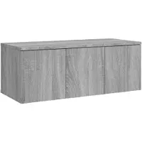 vidaXL Tv-meubel 80x34x30 cm bewerkt hout grijs sonoma eikenkleurig