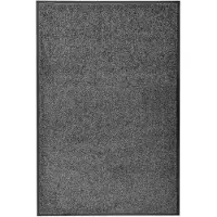 vidaXL Deurmat wasbaar 60x90 cm antraciet