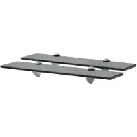 vidaXL Schappen zwevend 2 st 50x10 cm 8 mm glas