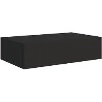 vidaXL Wandschap met lade 40x23,5x10 cm MDF zwart