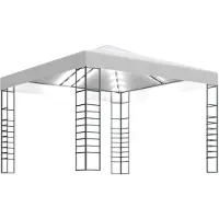 vidaXL Tuincentrale met LED-lichtketting, 3x3 meter, wit