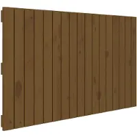 vidaXL Wandhoofdbord 108x3x60 cm massief grenenhout honingbruin