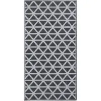 vidaXL Buitenkleed ARAKIL 160x230 cm PP zwart