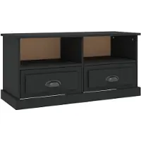 vidaXL Tv-meubel 93x35,5x45 cm bewerkt hout zwart