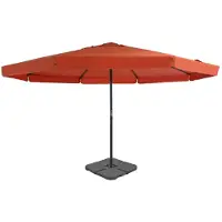 vidaXL Parasol met draagbare voet terracotta