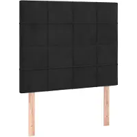 vidaXL Hoofdbord zwart 90x5x118/128 cm fluweel
