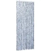 vidaXL Vliegengordijn 90x220 cm chenille zilverkleurig