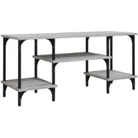 vidaXL Tv-meubel 102x35x45,5 cm bewerkt hout grijs sonoma eikenkleurig