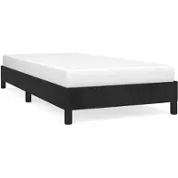 vidaXL Bedframe fluweel zwart 90x190 cm