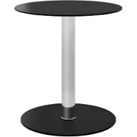 vidaXL Salontafel 40 cm gehard glas zwart