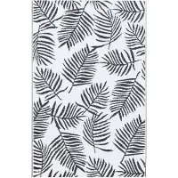 vidaXL Buitenkleed ARAKIL 190x290 cm PP wit en zwart
