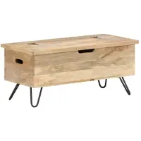 vidaXL Opbergkist 90x40x45 cm massief mangohout