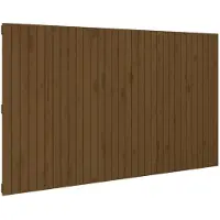 vidaXL Hoofdbord wandmontage 204x3x110 cm grenenhout honingbruin