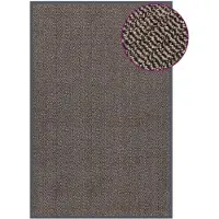 vidaXL Deurmat getuft 120x180 cm donkerbruin