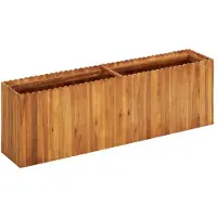 vidaXL Plantenbak verhoogd 150x30x50 cm massief acaciahout