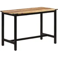 vidaXL Eettafel 110x60x76 cm massief mangohout