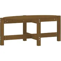 vidaXL Salontafel 87x48x35 cm massief grenenhout honingbruin