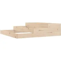 vidaXL Plantenbak 107x107x27 cm massief grenenhout