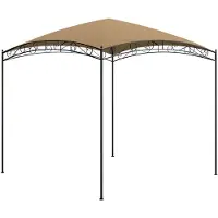 vidaXL Paviljoen, 3x3x2,65 meter, taupekleurig, 180 g/m²