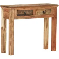 vidaXL Wandtafel 90,5x30x75 cm massief acaciahout en gerecycled hout