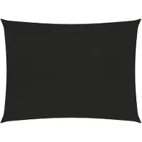 vidaXL Zonnezeil 160 g/m² 3,5x4,5 m HDPE zwart