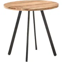 vidaXL Eettafel 80 cm massief acaciahout