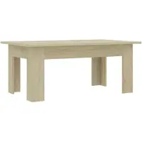 vidaXL Salontafel 100x60x42 cm bewerkt hout sonoma eikenkleurig