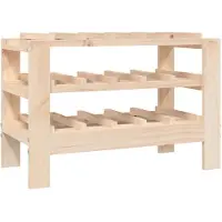 vidaXL Wijnrek 61,5x30x42 cm massief grenenhout bruin