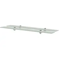 vidaXL Schappen zwevend 2 st 90x10 cm 8 mm glas