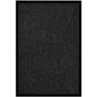 vidaXL Deurmat 80x120 cm gestreept antraciet