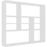 vidaXL Wandschap 90x16x78 cm bewerkt hout wit
