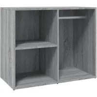 vidaXL Kledingkast 80x40x65 cm bewerkt hout grijs sonoma eikenkleur