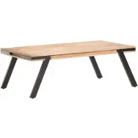 vidaXL Salontafel 114x65x40 cm massief mangohout
