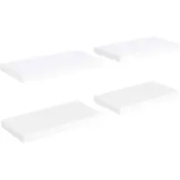 vidaXL Wandschappen zwevend 4 st 50x23,5x3,8 cm MDF wit