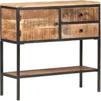 vidaXL Dressoir 85x30x80 cm ruw mangohout