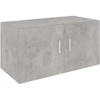 vidaXL Hangkast 80x39x40 cm bewerkt hout betongrijs