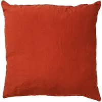 Dutch decor - LINN - Kussenhoes 45x45 cm - 100% linnen - effen kleur - Potters Clay - oranje