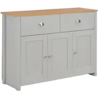 vidaXL Dressoir 112x35x81 cm grijs