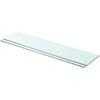 vidaXL Schappen 2 st 90x20 cm glas transparant