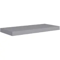 vidaXL Wandschap zwevend 60x23,5x3,8 cm MDF grijs