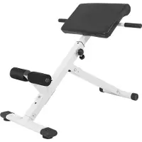 Gorilla Sports Inklapbare Buik- en Rugtrainer Wit
