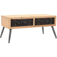 vidaXL Salontafel 115x55x50 cm massief vurenhout