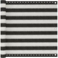 vidaXL Balkonscherm 90x500 cm HDPE antracietkleurig en wit