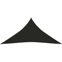 vidaXL Zonnezeil 160 g/m² 3x3x3 m HDPE zwart