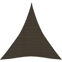 vidaXL Zonnezeil 160 g/m² 4x5x5 m HDPE bruin