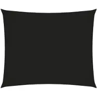 vidaXL Zonnescherm rechthoekig 3x4 m oxford stof zwart