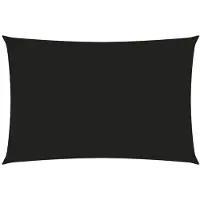 vidaXL Zonnescherm rechthoekig 2,5x4,5 m oxford stof zwart