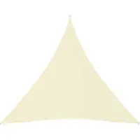 vidaXL Zonnescherm driehoekig 4,5x4,5x4,5 m oxford stof crèmekleurig