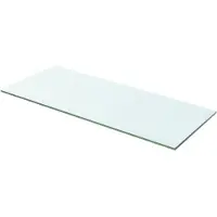 vidaXL Wandschap transparant 60x20 cm glas