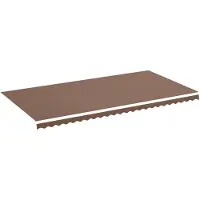 vidaXL Vervangingsdoek voor luifel 600x300 cm polyester bruin